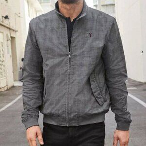 NEXT Men's Harrington Jacket Gray Size Medium EUC
